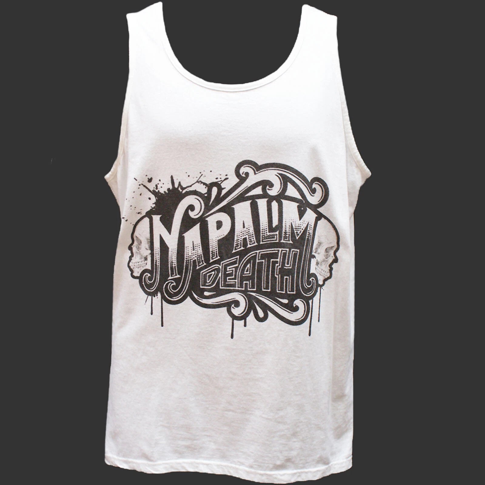 Napalm Death Hardcore Punk Rock Metal T-SHIRT vest top unisex white S-2XL