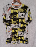NWOT Seven Souls T-shirt Pop Art Anime Comic Strip All Over Print Sz L BMX Bikes
