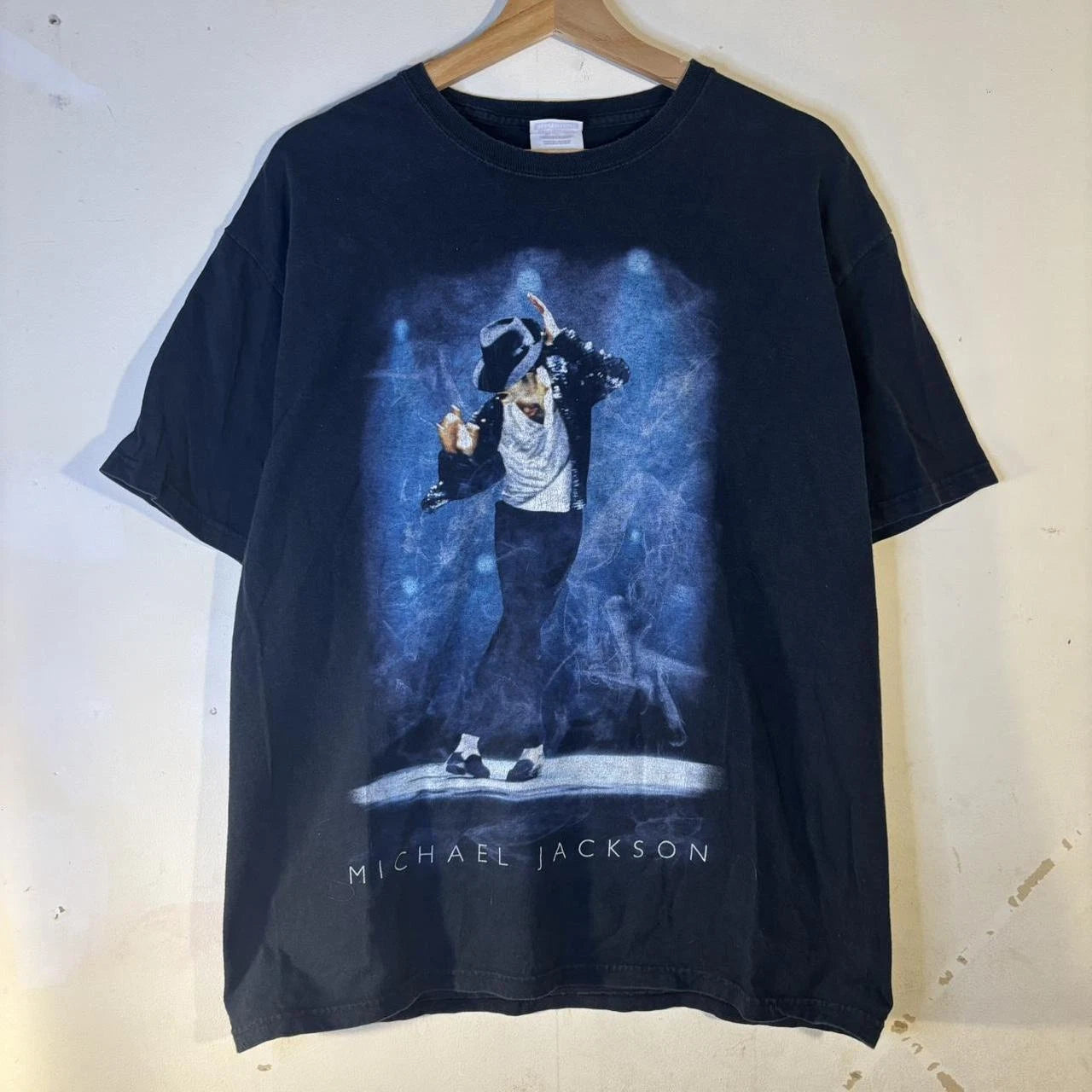 Men's Vintage Michael Jackson Early 2000s Y2K T-Shirt Faded Black Rare S-5XL