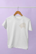 Geometric Lion Head T-Shirt Minimalist Animal Graphic Tee Unisex Cotton A163