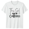 This Girl Run On Caffeine Womens T-Shirt Sarcastic Coffee Birthday Gift For Her