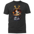 Samurai Cat Eating Ramen Noodle-Japanese Anime Manga T-shirt