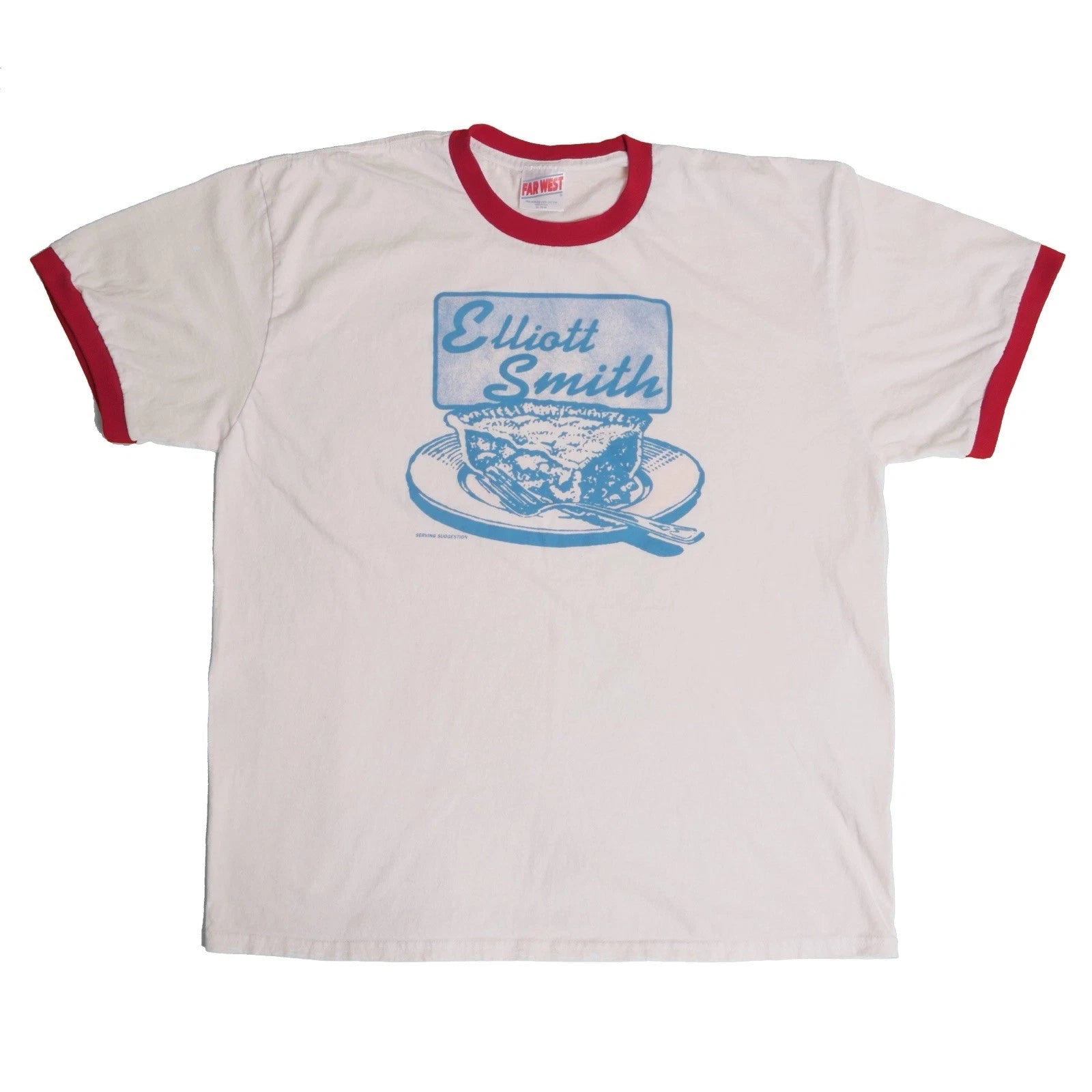 Elliott Smith Pie XO Ringer Tee Indie Folk Sub Pop Emo Rock Either Or Shirt XL