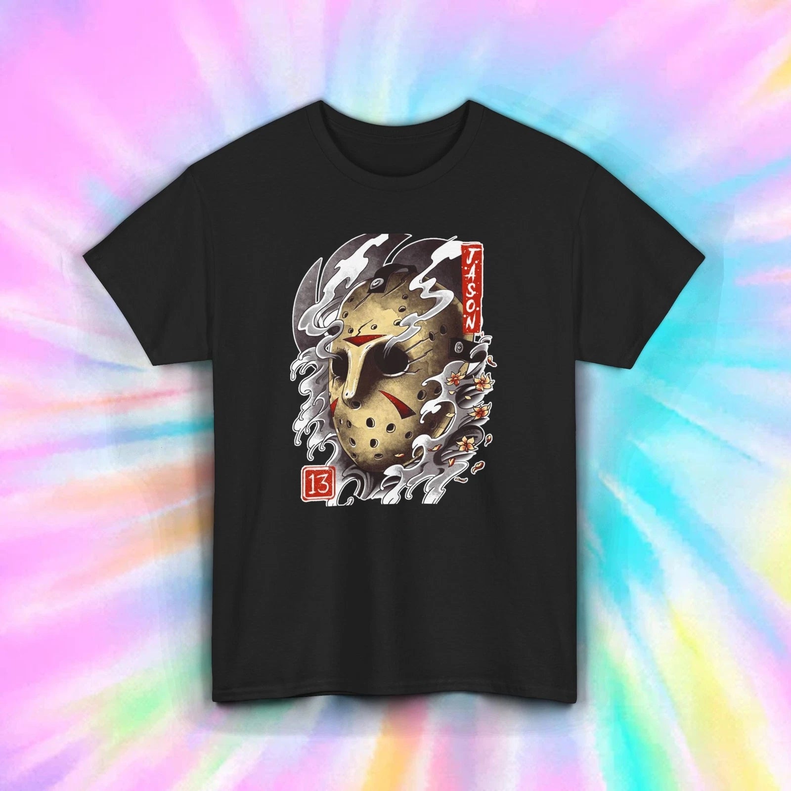 Horror T-Shirt | Jason Mask Graphic | Friday the 13th Tee S-5XL