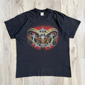 Vintage Demon 90s goat skull satan devil art dark pentagram metal t shirt XL