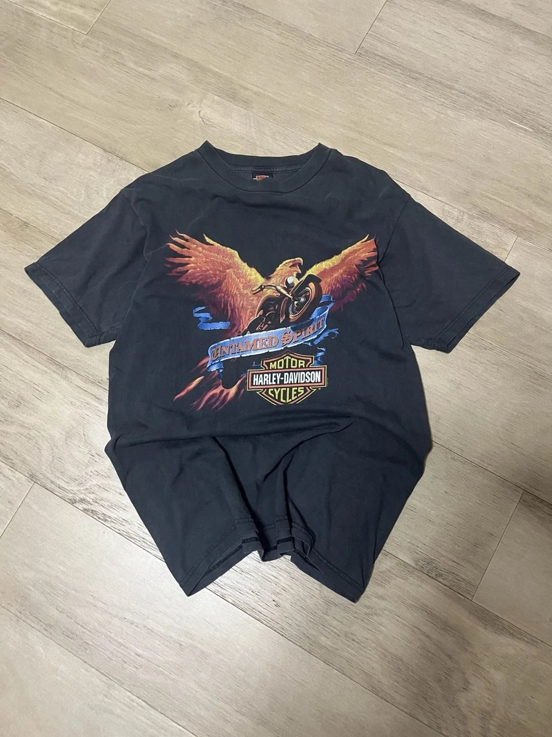 Vintage 2003 Y2K Harley-Davidson Las Vegas Untamed Spirit Distressed Tee