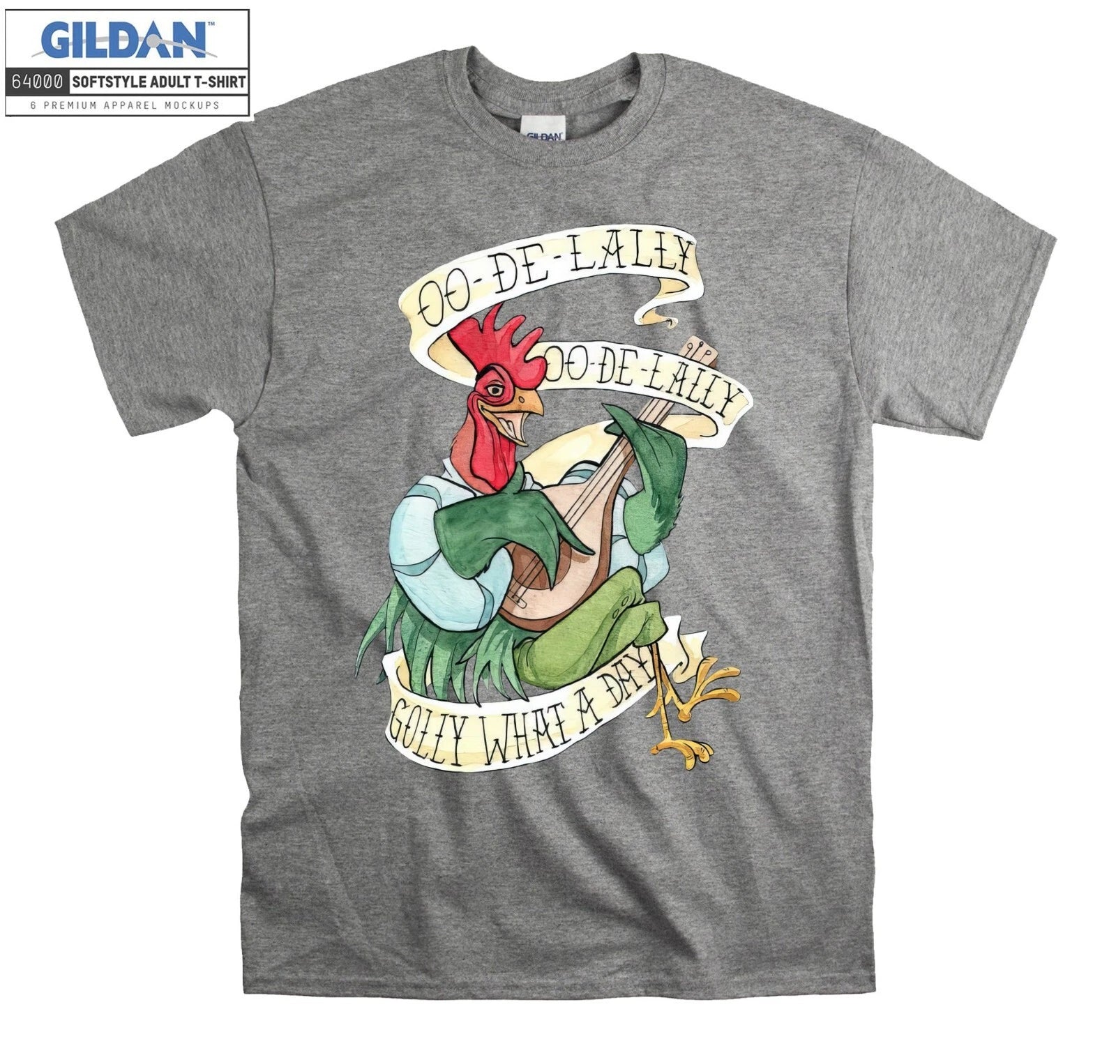 Disney Robin Hood Funny Alan A Dale Rooster Hoodie Tshirt Men Women Unisex AC168