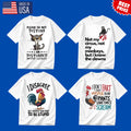 Funny Animal Meme Graphic T-Shirt Sarcastic Quotes Cat Chicken Humor Tee Unisex
