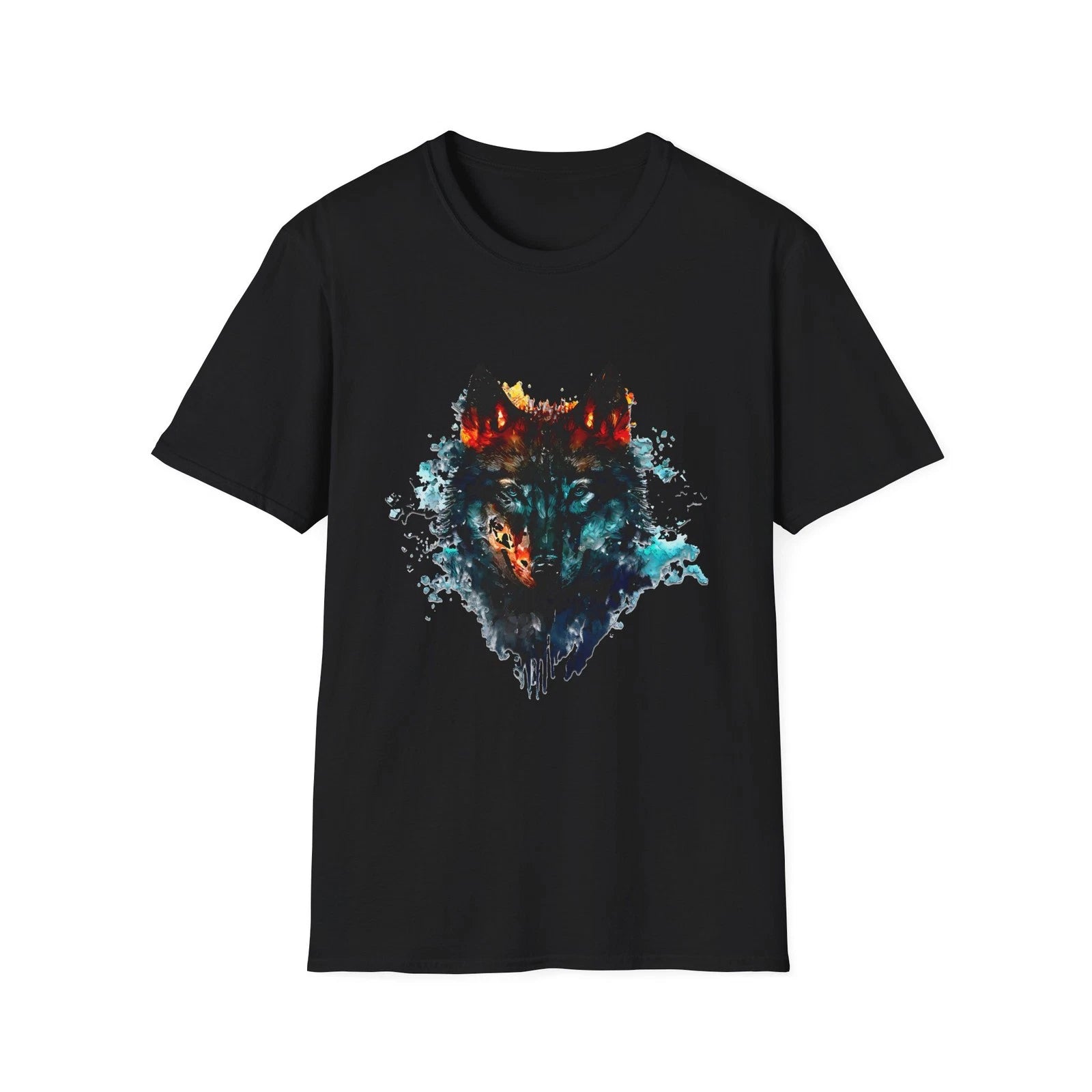 Wolf Graphic Unisex Softstyle T-Shirt - Boho Style, Animal Lover Gift, [...]