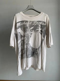 Thrashed Vintage 1993s Michael Jackson Boxy Tee Distressed Grunge