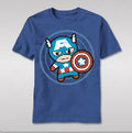 Marvel Kawaii Captain America T-shirt Licensed NEW