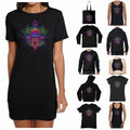Camisa T De Mandala Hamsa Psicodélica - Boho Hipster Hippie De Yoga Trippy