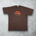 Vintage Y2K Driver Parallel Lines Atari Video Game Promo T-Shirt Brown Large