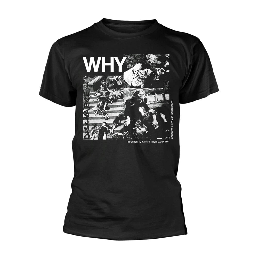 Discharge - WHY - A New Official T SHIRT : punk , oi