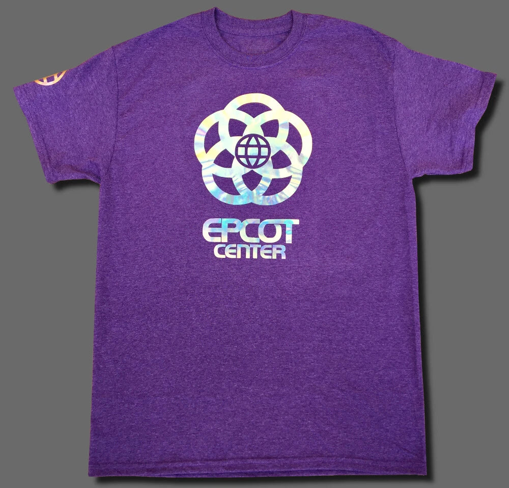 Disney World Epcot Center Holographic T-Shirt custom unisex men women vintage