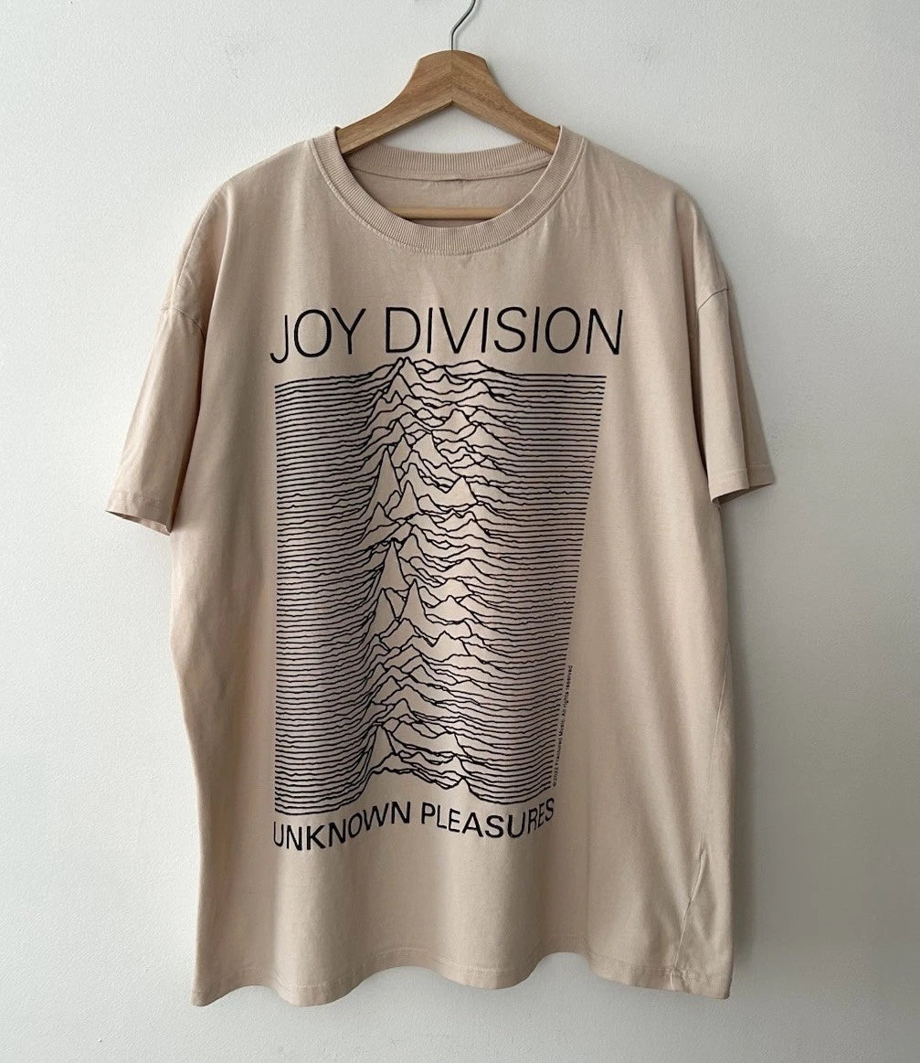 Joy Division Unknown Pleasures T Shirt Y2K Post Punk New Wave Mens Size L/XL