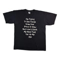 Vintage "Your Point of View" T-shirt Y2k Sarcastic Humor Joke Funny Black Tee L