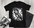 Punk Rock Parrot T-Shirt, Edgy Grunge Parrot Tee, Alternative Goth Bird
