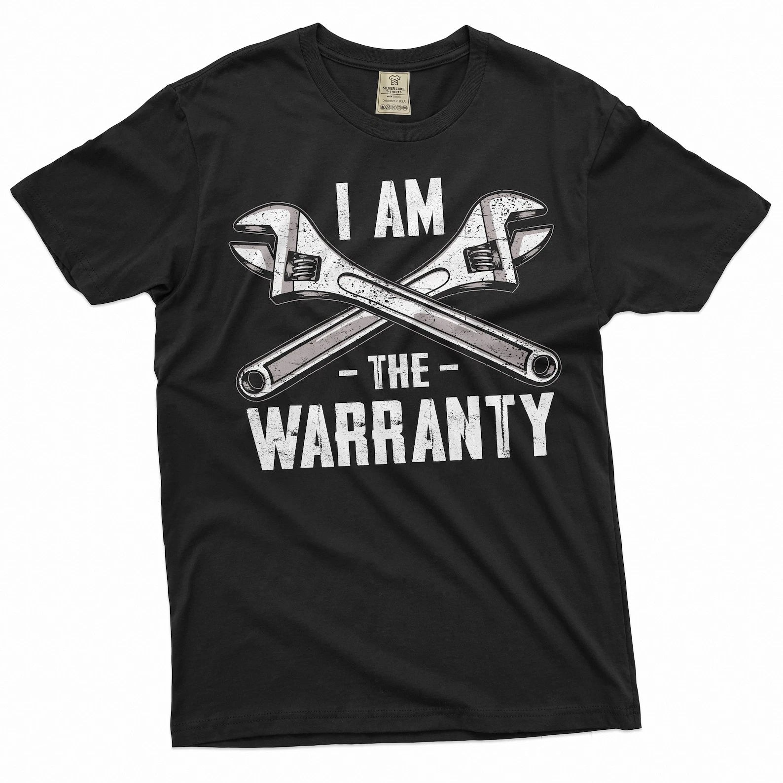 Men's Funny I am the Warranty T-shirt Father's day Dad Grandpa Papa Garage mecha