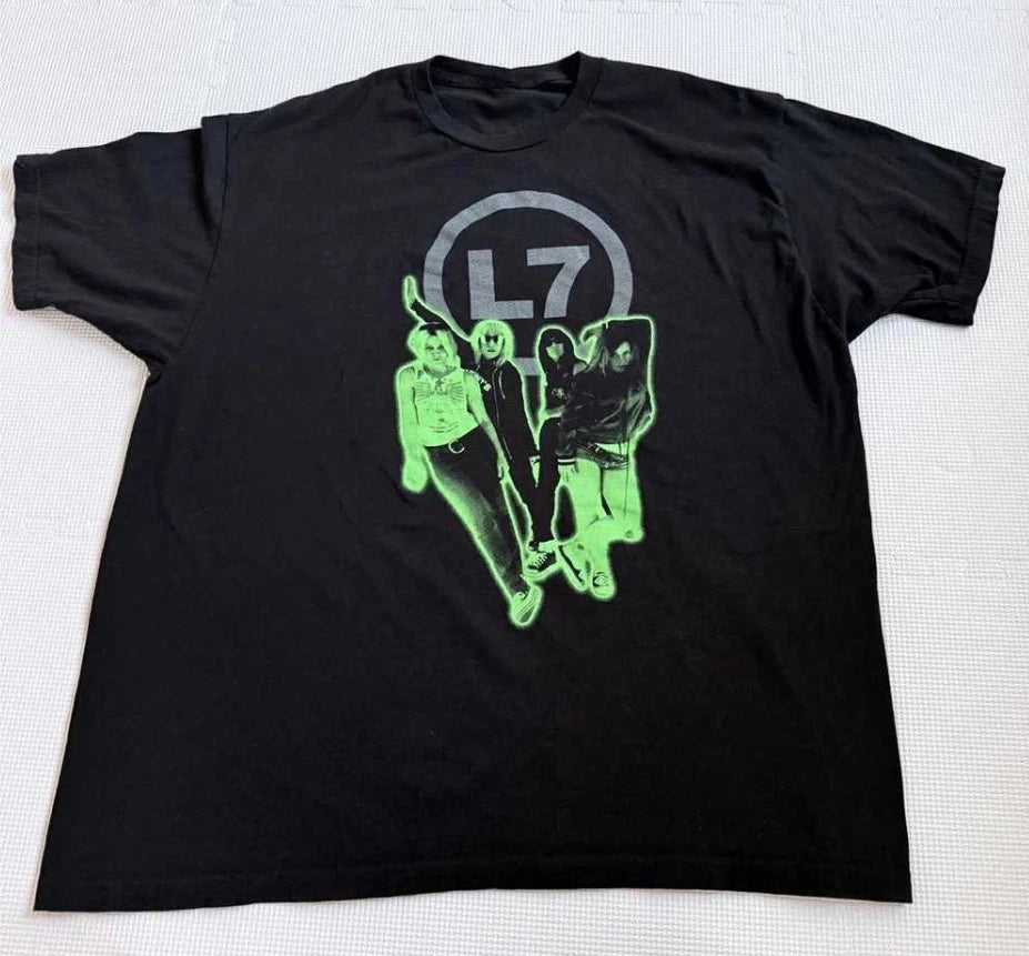 Vintage L7 Mexican Made Band T-Shirt Grunge Rock Graphic Tee Unisex S-5XL
