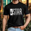 STAR Laboratories Logo T-Shirt Futuristic Science Lab Minimalist Sci Fi Gift Top