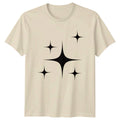 Minimalist Sparkle Aesthetic Graphic Black T-Shirt Sparkle Aesthetic