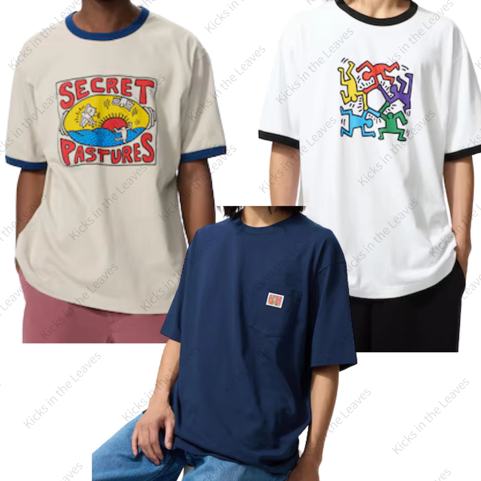 Uniqlo UT x Keith Haring Graphic T-Shirts Men 3 Types Pop Art from Japan NWT