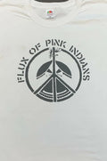 Flux Of Pink Indians WHITE T Shirt (8 x Diff Sizes) anarchy, crass,
