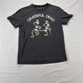 Grateful Dead Dancing Skeletons Graphic Band T-Shirt Small Charcoal Gray Rock