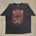 Vintage Y2k Spitfire Wheels Bighead T-Shirt Size M Black Skate Grunge Punk USA