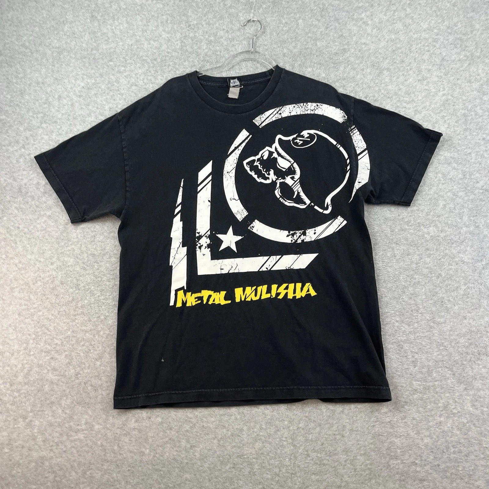 Vintage Y2K Metal Mulisha Grunge Graphic T Shirt Men’s L Skater Skull Mallgoth