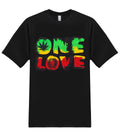 One Love Jamaican Rastafari 420 Marijuana Weed Pot Stoner Funny Graphic T-Shirt