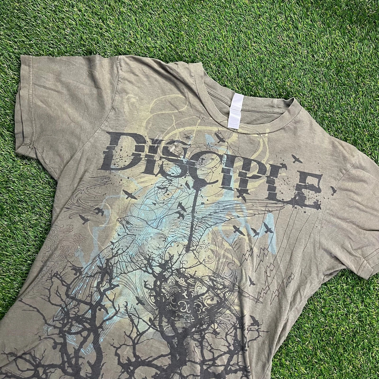 Y2K Next Level “Disciple” Graphic Tee Women’s L Vintage Grunge Christian R