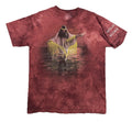 The Mountain T Shirt Mens L Tie Dye Navajo Native American Y2K Red Lee Bogle Art