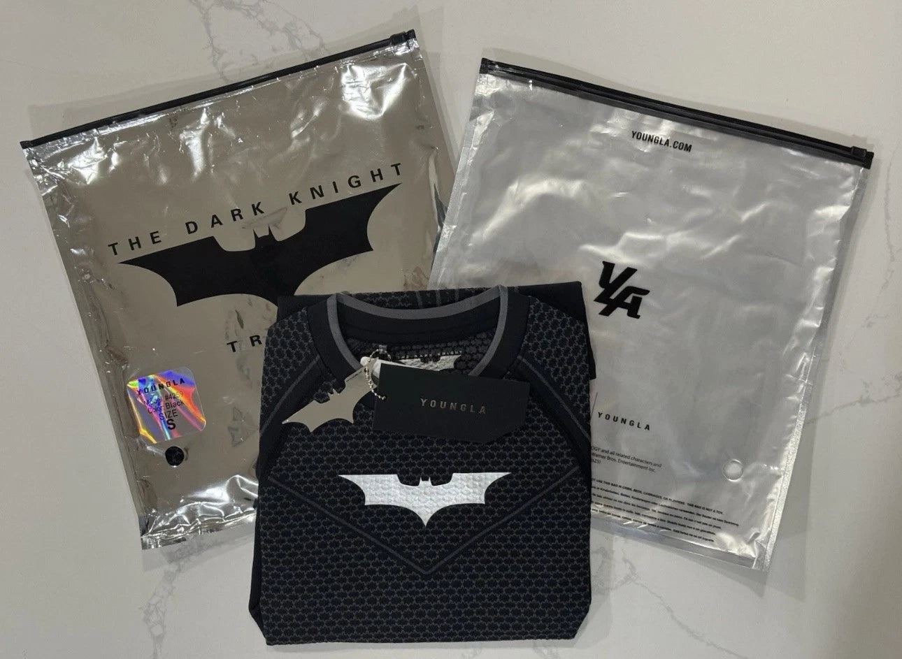 YoungLA x Batman Compression Tee Men’s Size S Athletic Gym Shirt