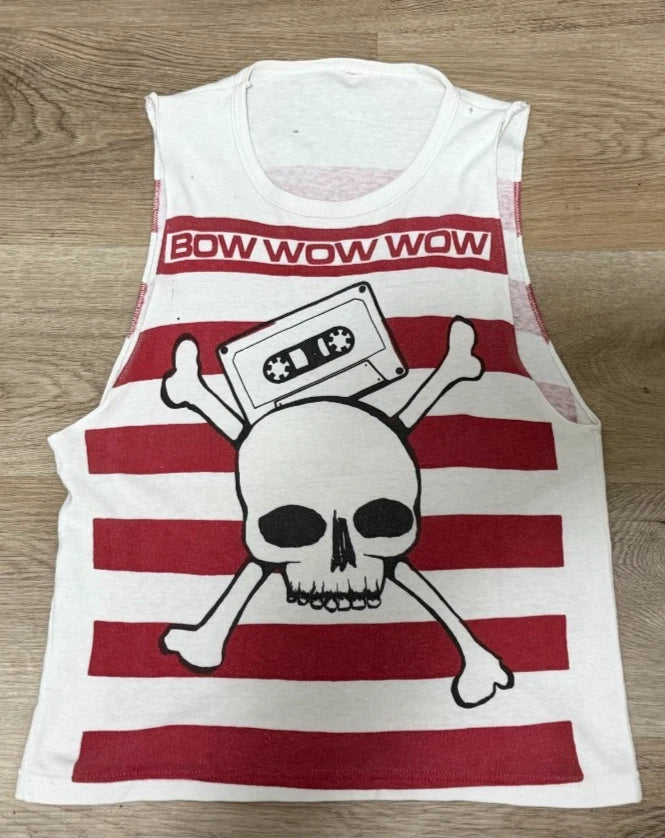 Vintage 80s Fifth Column hand screen printed crust punk style tank top Medium