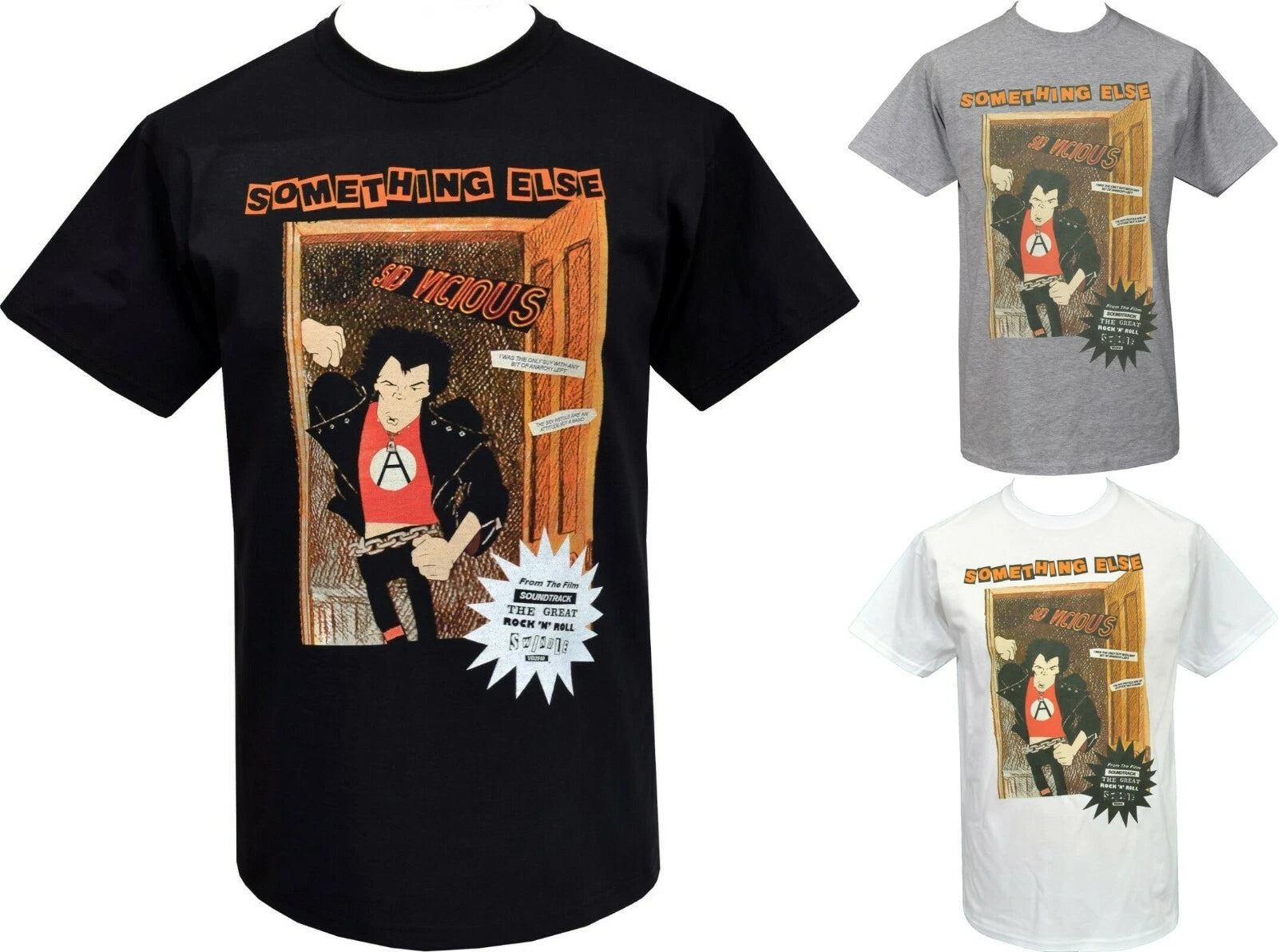 Mens Punk T-Shirt 1977 Punk Rockers Sid Something Else