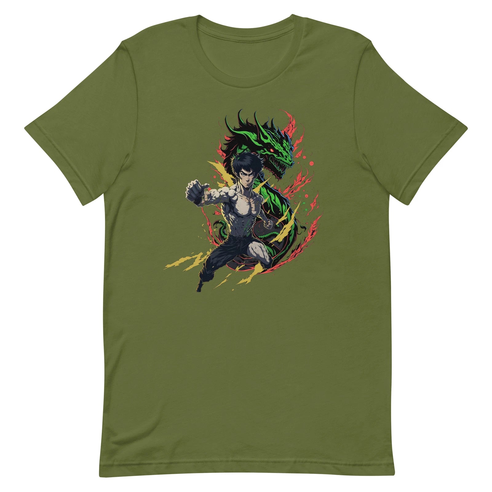 Bruce Lee Anime Dragon Unisex t-shirt