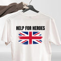 Help For Heroes Inspired Union Flag Graphic T-Shirt Flag Unisex Tee