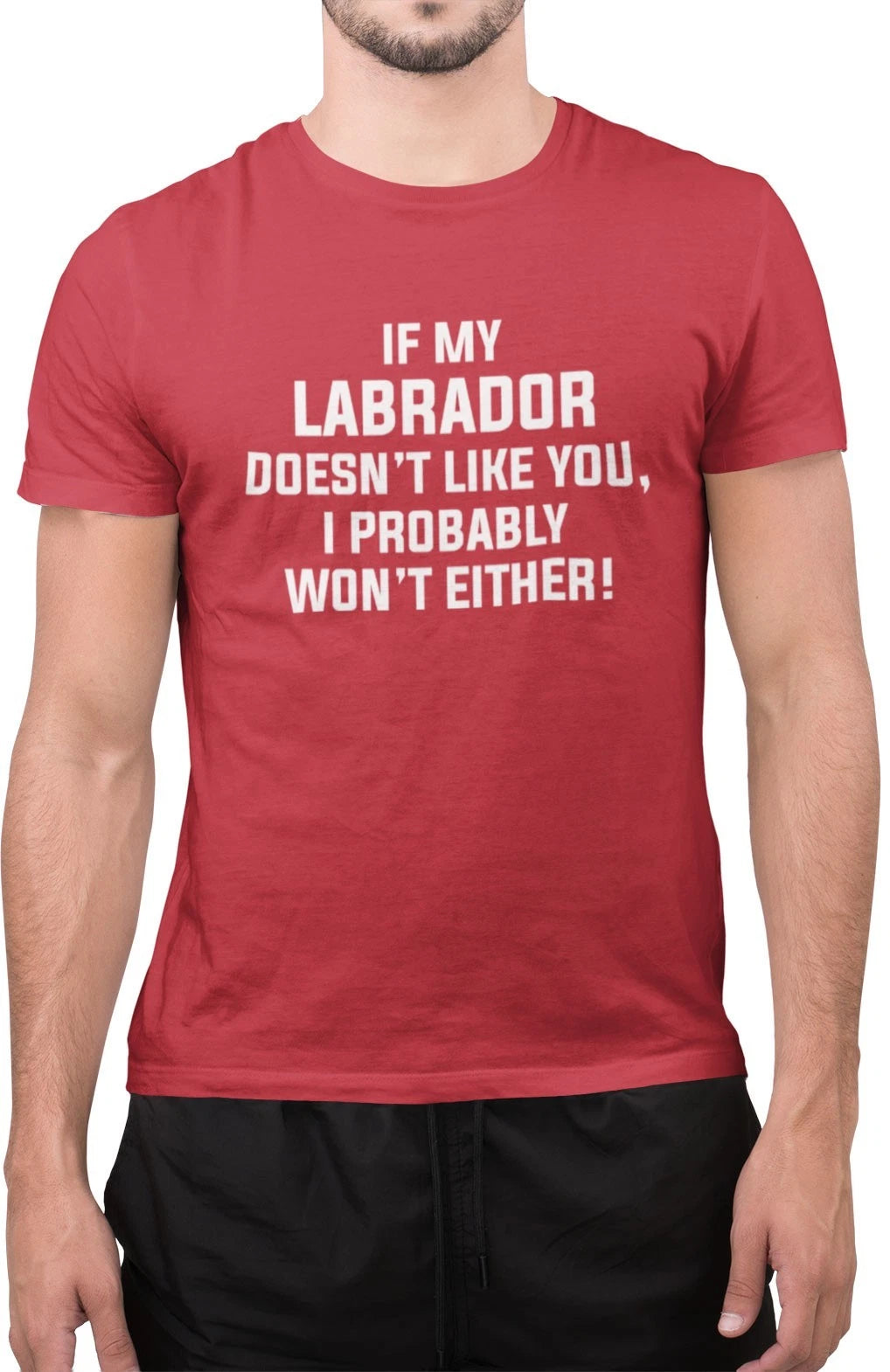 Funny If My Labrador Doesn’t Like You Amazing Novelty T Shirt