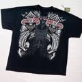 Vtg Y2K Salvation Grunge Skulls Affliction Style T-Shirt - XXL