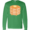 Inktastic Happy Kawaii Pancakes Long Sleeve T-Shirt Food Breakfast Syrup Butter