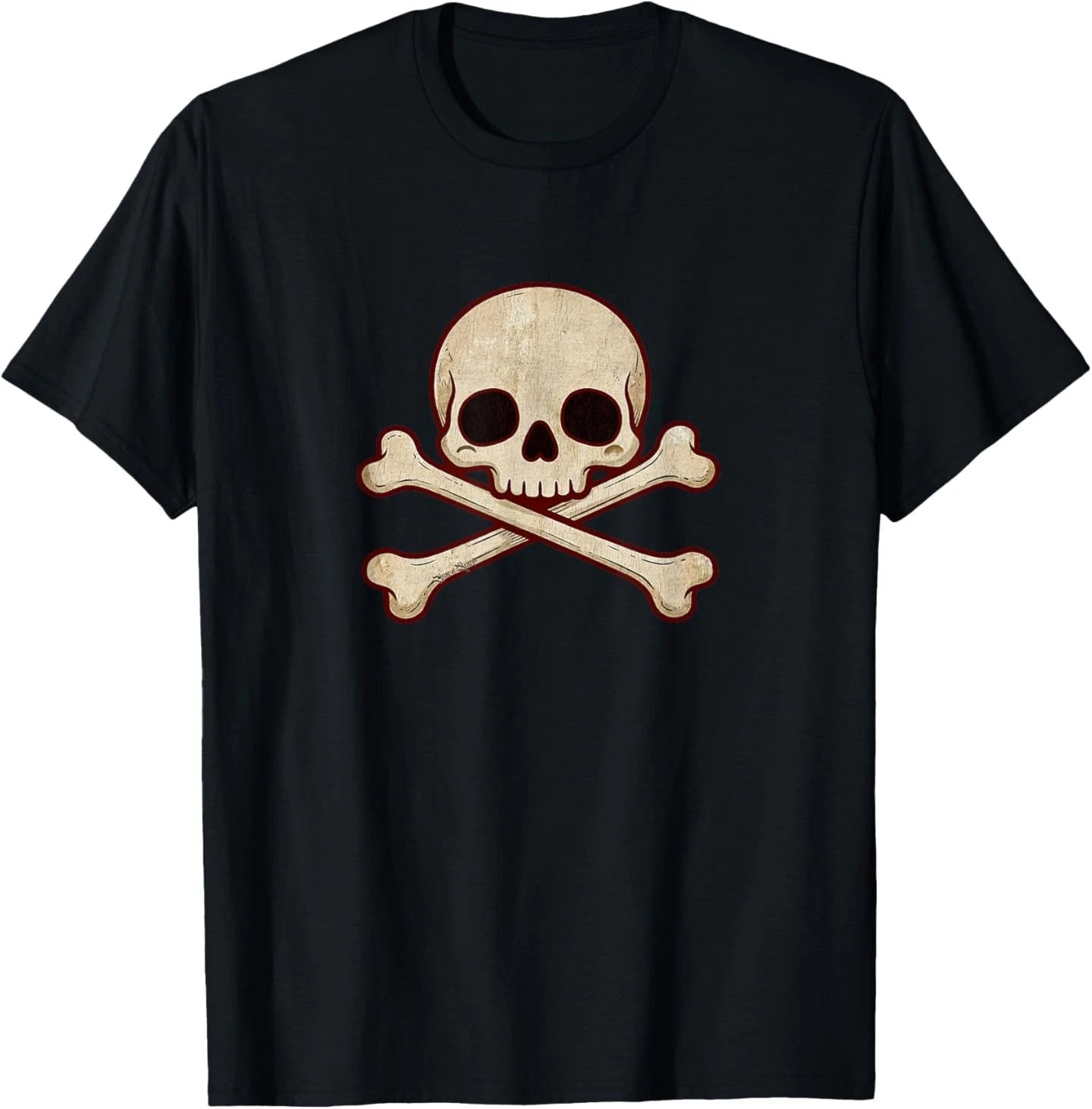 Kawaii Whimsigoth Skull Crossbones Pastel Goth T-Shirt