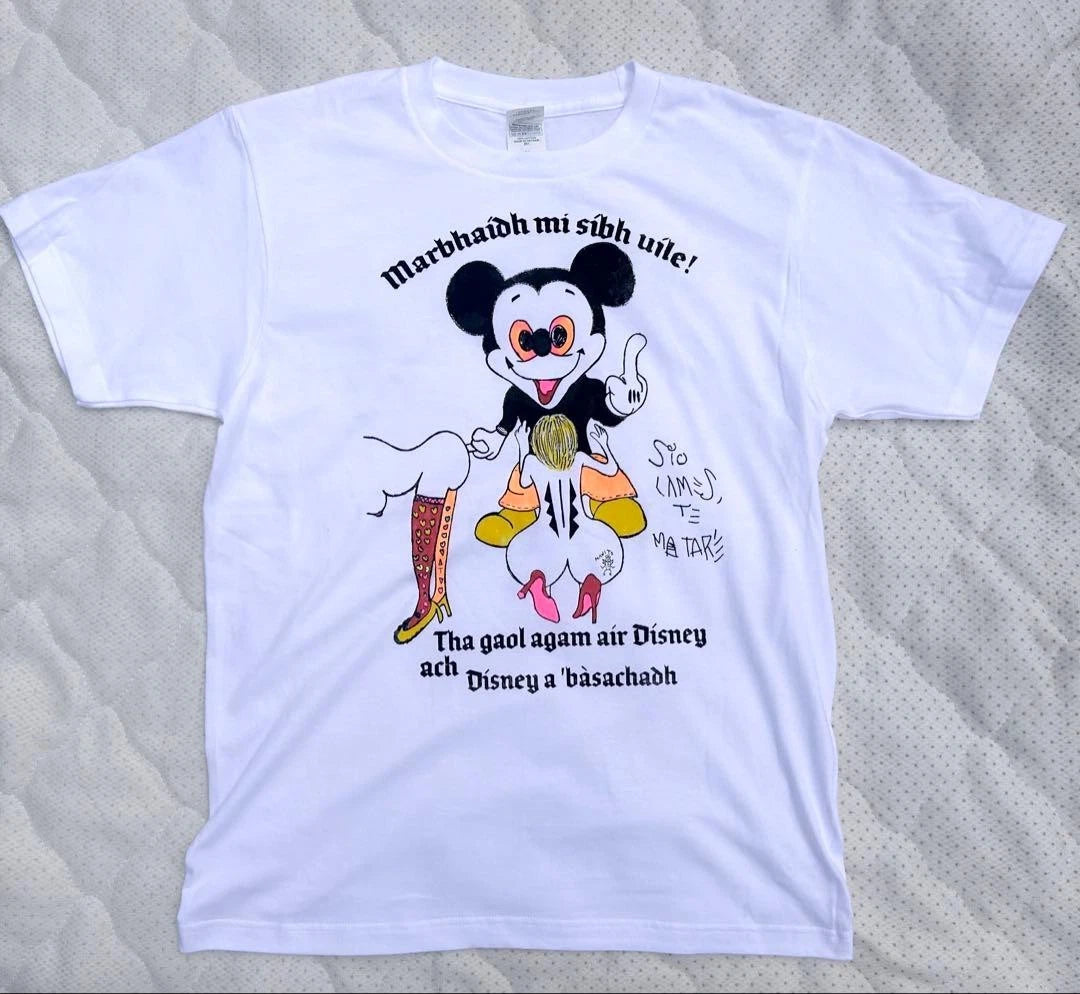 Punk Sex Mickey T-Shirt White M Size Seditionaries Style