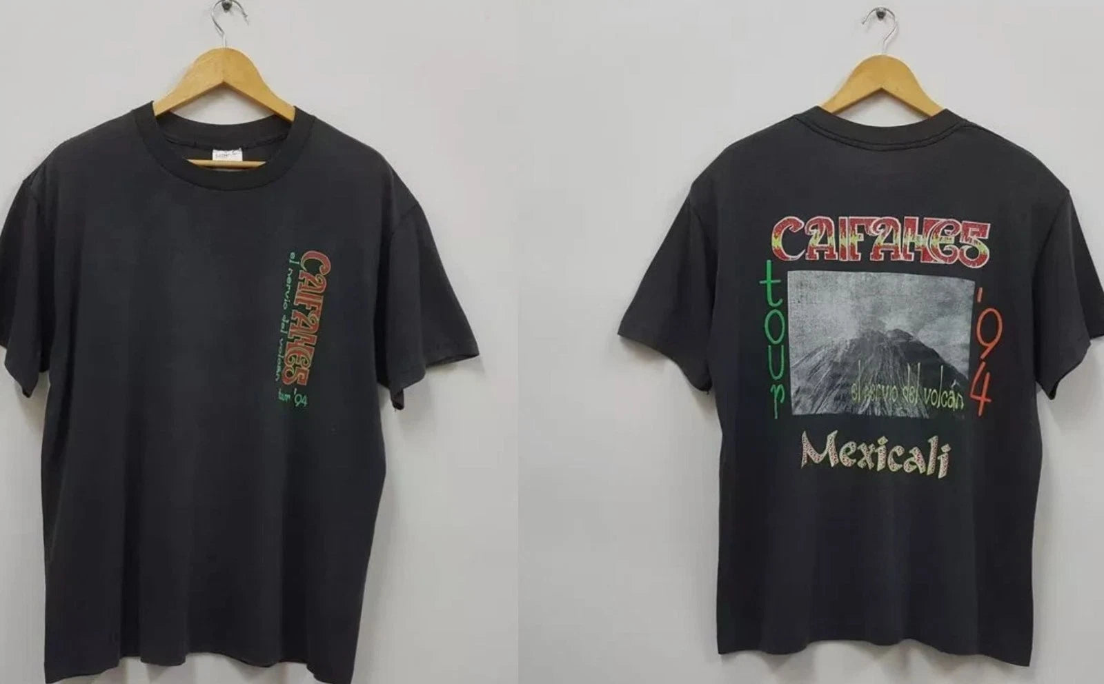 Caifanes Espanol Mexico City rock band 1994 tour T Shirt Full Size S-5XL