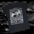 Led Zeppelin Unisex 1975 Madison Square Garden Graphic T-Shirt Black S