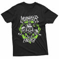 Monster Energy  Skull Flames Gothic T-Shirt