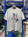 Vintage Rhinestone Printed Tee Unisex Retro Streetwear Short Sleeve Casual Top