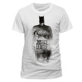 Official Batman Dark Knight T Shirt Silhouette Gotham Bruce Wayne White New S/M