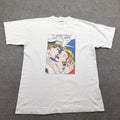Vintage Cruzcampo Beer Shirt Mens Large White Fruit Of The Loom Pop Art Graphic